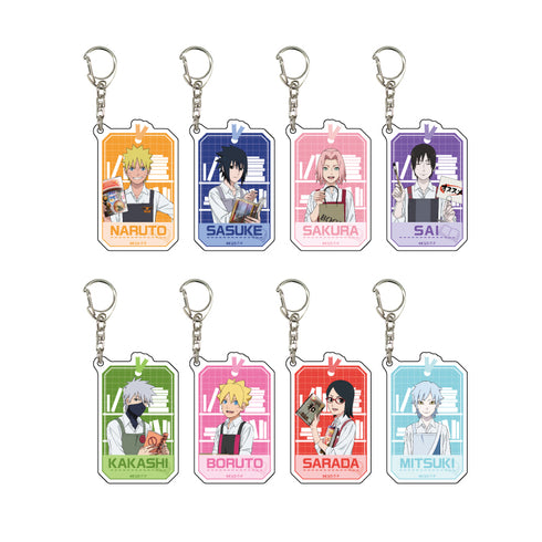 『NARUTO&BORUTO』アクリルキーホルダー 07/書店員ver. BOX (全8種)(描き下ろしイラスト)